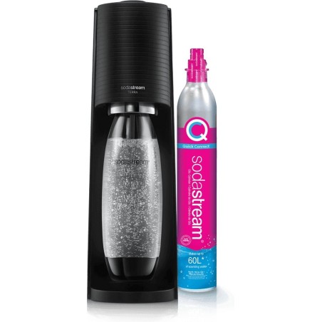 "Discover Refreshment with SodaStream Terra Black - Sparkling Water Made Easy!"